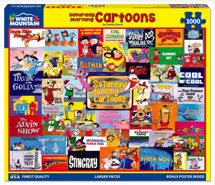 Saturday Morning Cartoons (1481pz) - 1000 Piece Jigsaw Puzzle