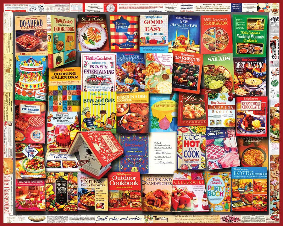 Betty Crocker Cookbooks (1358pz) 1000 piece puzzle