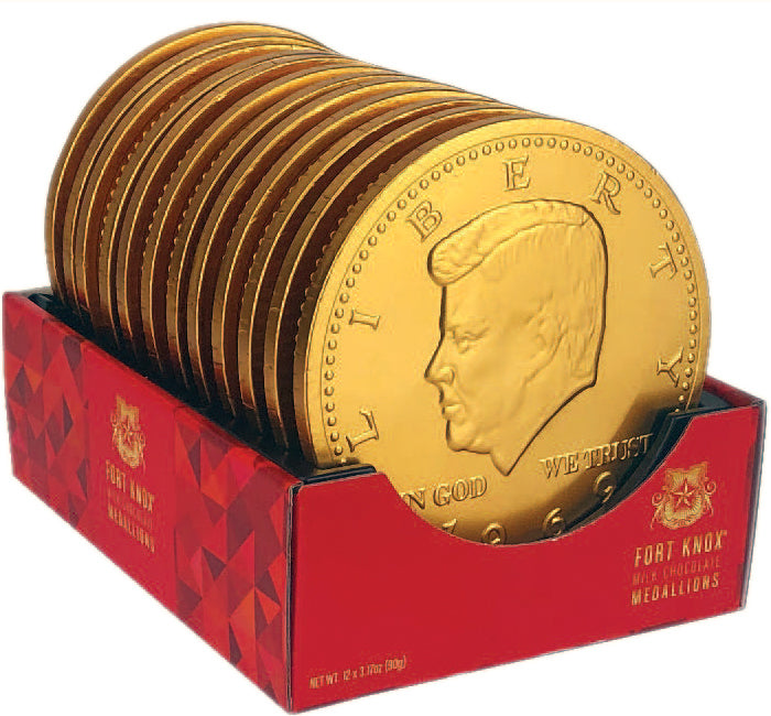 Fort Knox Chocolate Giant Mega Medallion 5 inch, 3.17 oz.