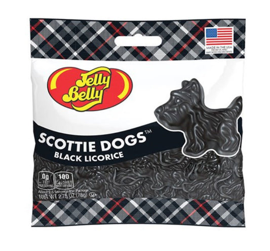 Jelly Belly Scottie Dogs Black Licorice, 2.75 oz.