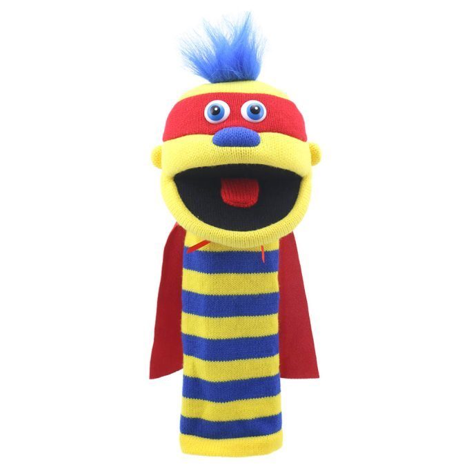 Knitted Hand Puppet - Zap