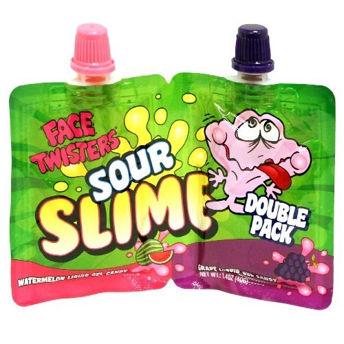 Face Twisters Sour Slime Double Pack 1.4 oz.