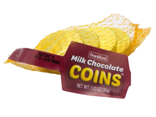 Frankfort Milk Chocolate Coins, 1.23 oz.
