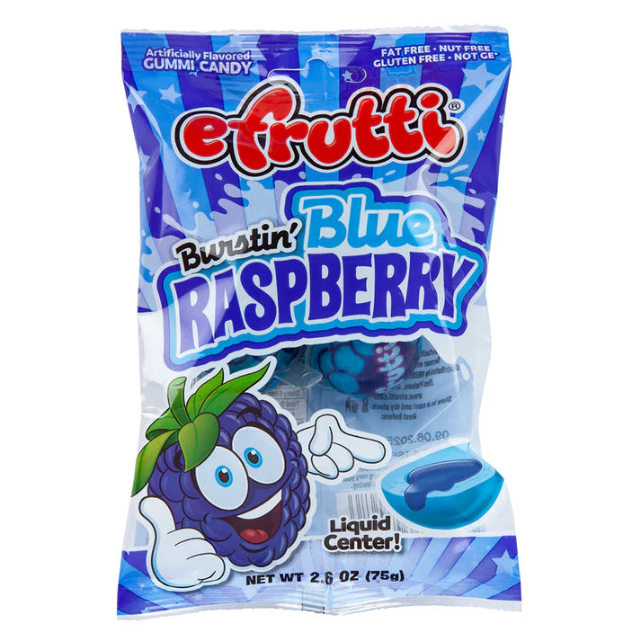 Efrutti Burstin' Blue Raspberry Splash 4 Pack, 2.6 oz.