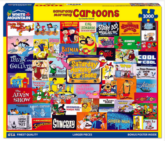 Saturday Morning Cartoons (1481pz) - 1000 Piece Jigsaw Puzzle