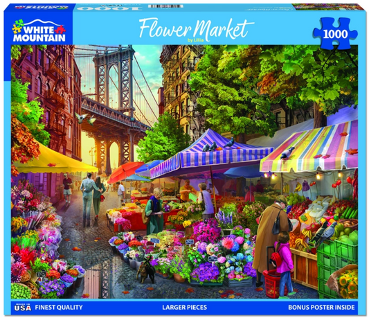 Flower Market (1871pz) 1000 Piece Jigsaw Puzzle