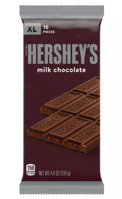 Hershey's XL Milk Chocolate Candy Bar 4.4 oz.