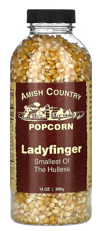 Amish Country Ladyfinger Popcorn, 14 oz. Bottle