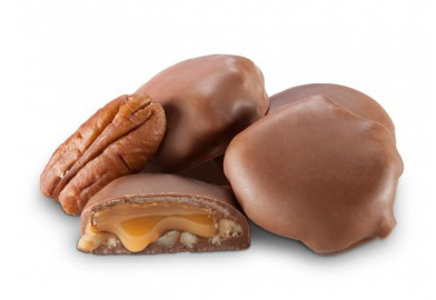 Milk Chocolate Pecan Caramel Clusters, 4 oz.