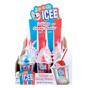 Icee Lollipop with Candy Powder 1.66 oz.
