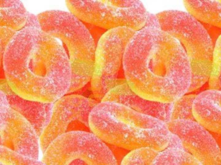 CCF Gummy Peach Rings, 7.5 oz.