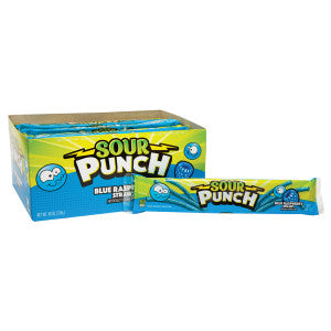 Sour Punch Straws Blue Raspberry, 2 oz.