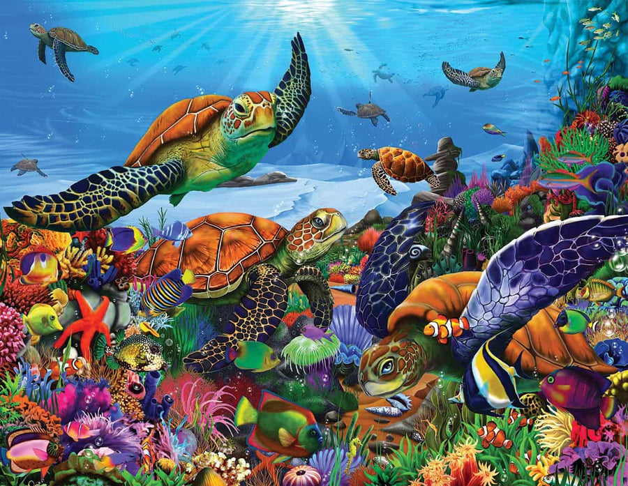 Amazing Sea Turtles (1369pz) - 300
Piece Jigsaw Puzzle
