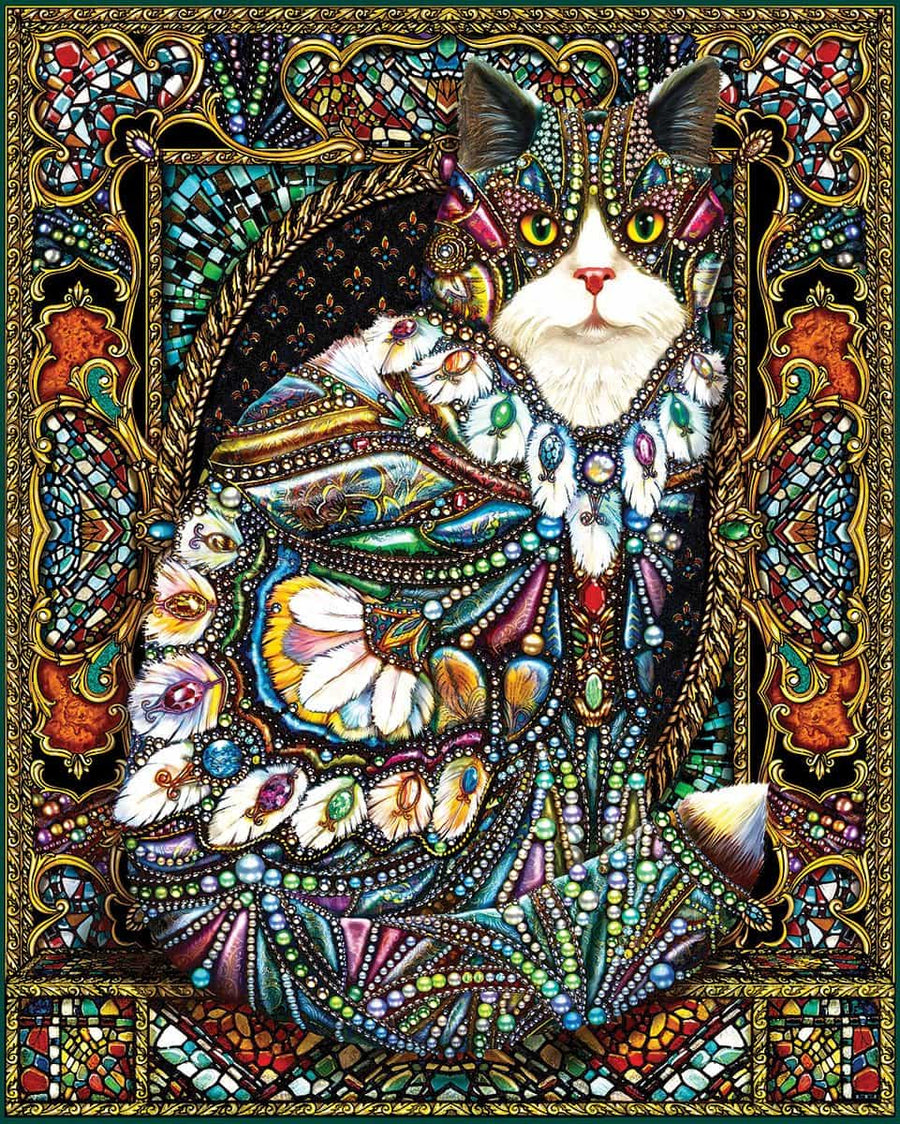 Jeweled Cat (1446pz) - 1000 Piece