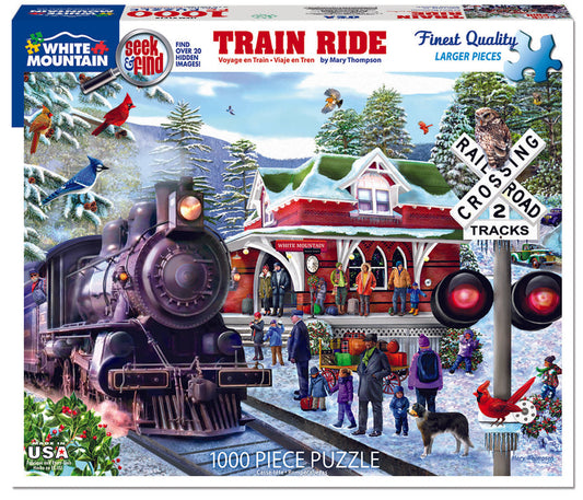 Train Ride - Seek & Find (1710pz) - 1000 Piece Jigsaw Puzzle