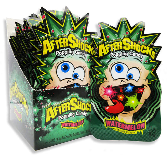 Aftershocks Popping Candy Watermelon, 0.33 oz.