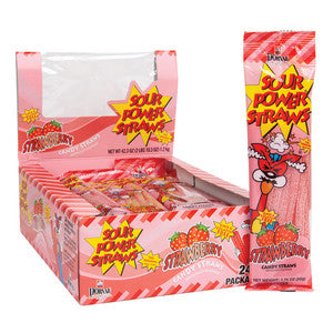 Sour Power Strawberry Straws