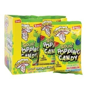 Warheads Sour Popping Candy 3 Pack 0.74 oz.