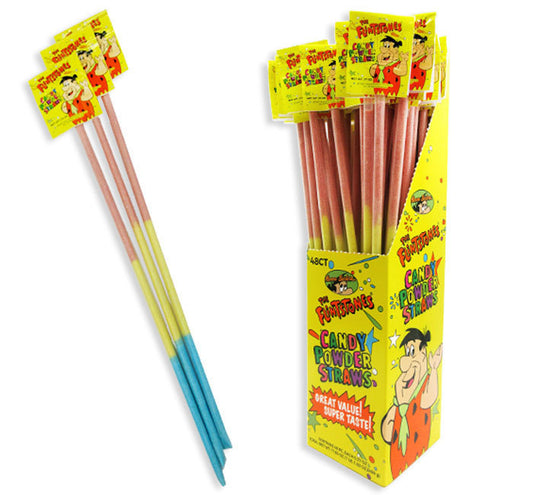 Flintstones Candy Powder Straws