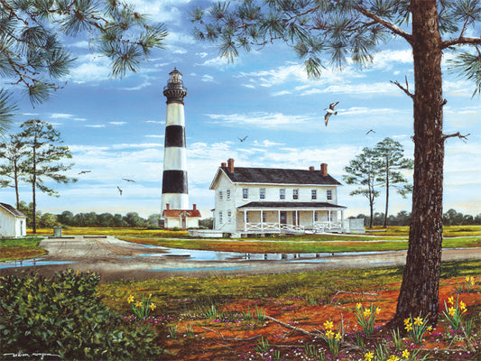 Bodie Island Lighthouse - 550 Piece Jigsaw Puzzle