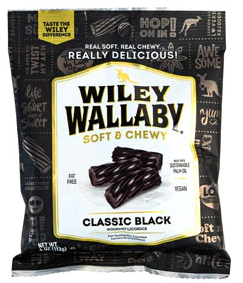 Wiley Wallaby Classic Black Licorice 4 oz.
