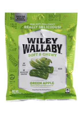 Wiley Wallaby Licorice Green Apple 4 oz.
