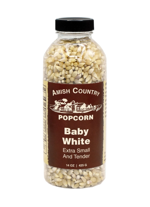 Amish Country Baby White Popcorn 14 oz. Bottle