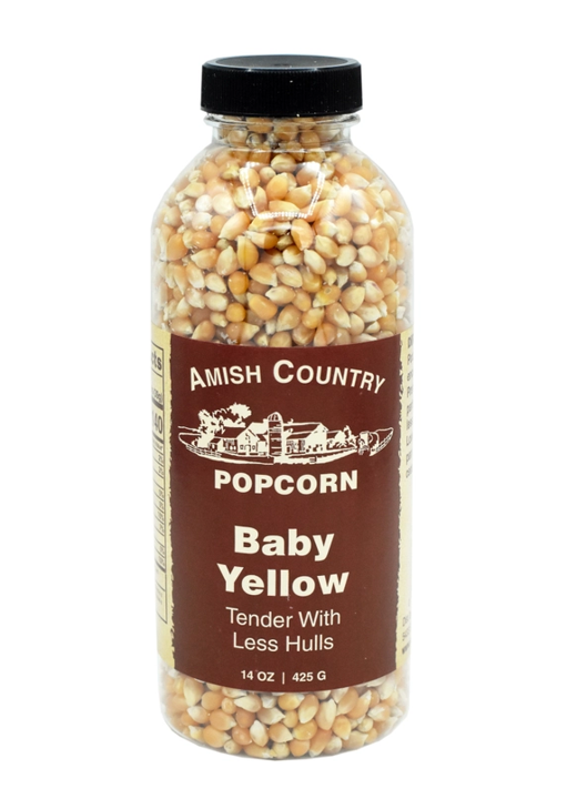 Amish Country Baby Yellow Popcorn 14 oz. Bottle