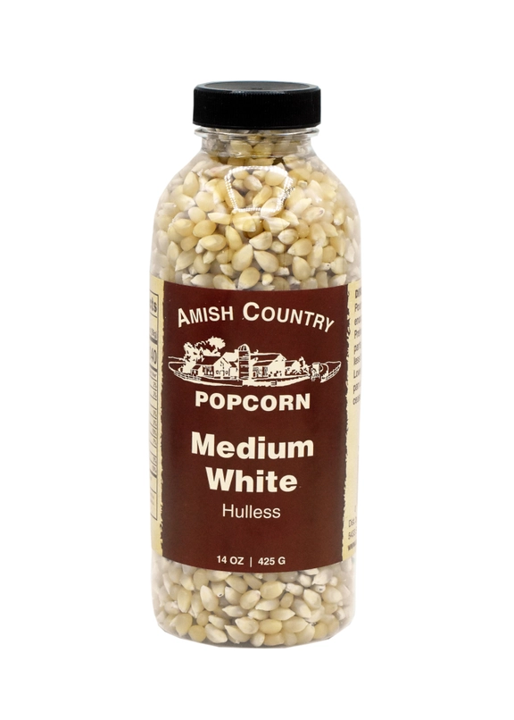 Amish Country Medium White Popcorn 14 oz. Bottle