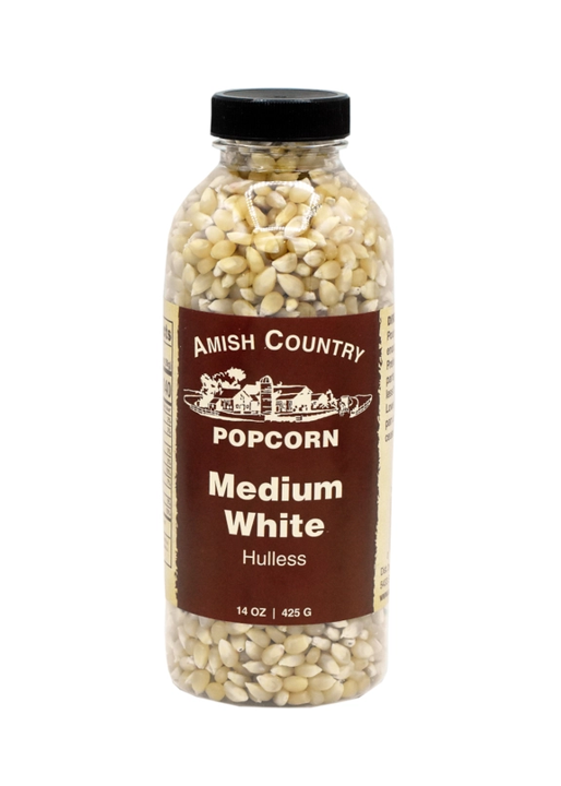 Amish Country Medium White Popcorn, 14 oz. Bottle