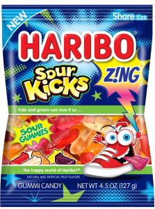 Haribo Sour Kicks, 3.6 oz.