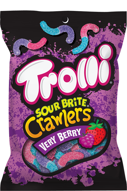 Trolli Sour Brite Crawlers Very Berry 3.4 oz.