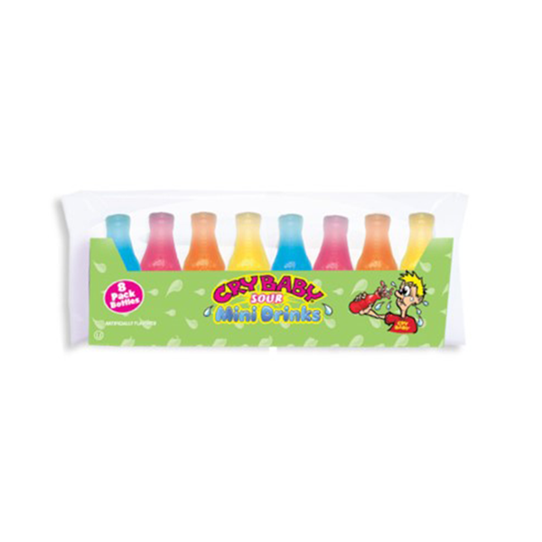 Cry Baby Sour Mini Drinks 8 Pack Bottles 2.79 oz.