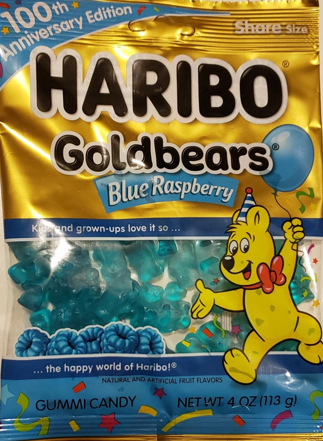Haribo Goldbears Blue Raspberry, 4 oz.
